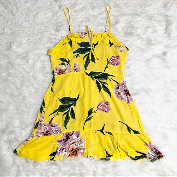 TOBI Yellow Summer Mini Dress - Picture 3 of 8